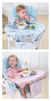 Baby Feeding Bib Cover Anti-Dirty Dining Chair Protective Gown