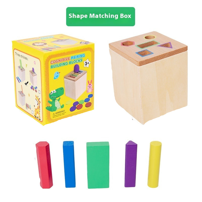 Wooden Sorting & Matching Toy for Toddlers