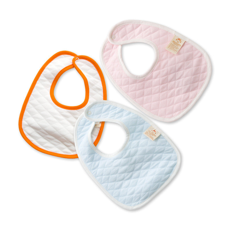 Thickened Double Layer Cotton Baby Feeding Bib for Newborns