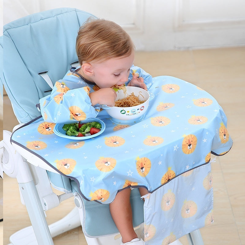 Baby Feeding Bib Cover Anti-Dirty Dining Chair Protective Gown