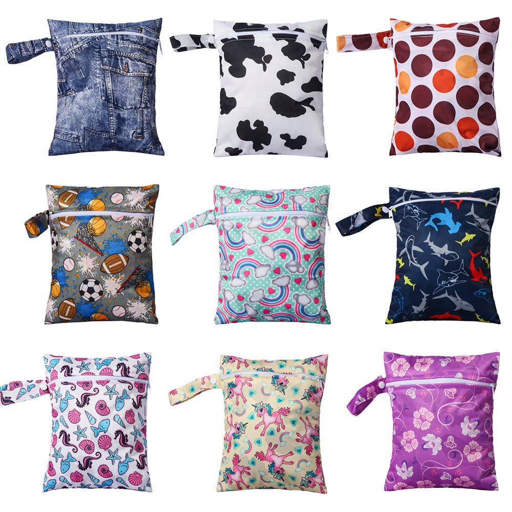 Portable Waterproof Baby Diaper Storage Bag for Travel And Organization