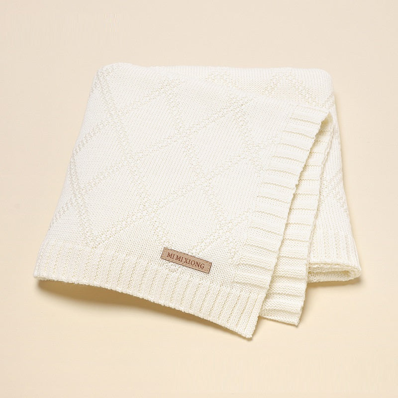 Soft Knitted Baby Blanket For Newborn Comfort And Warmth Cozy Daily Use