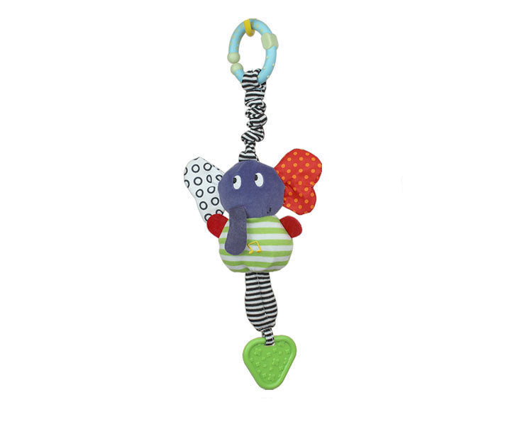 Musical Elephant Hanging Teether Baby Toy