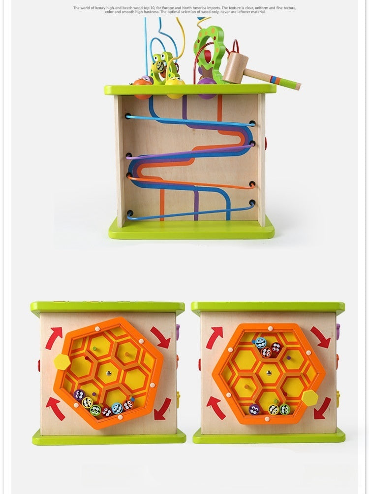 Happy Farm Bead Stringing Educational Toy Box For Babies And Children
