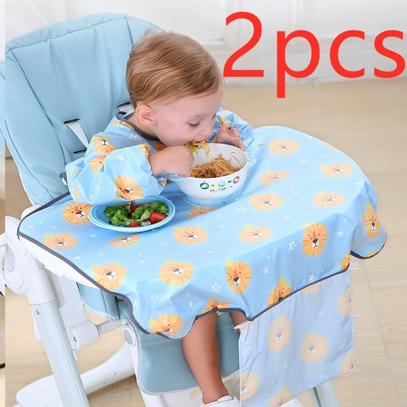 Baby Feeding Bib Cover Anti-Dirty Dining Chair Protective Gown