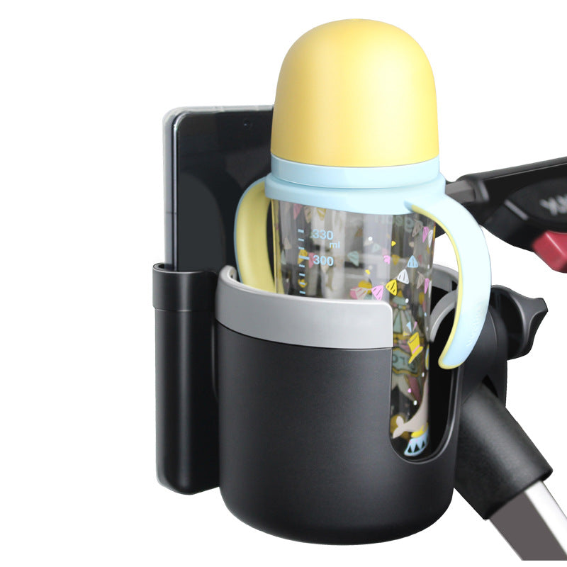 Two In One Baby Stroller Cup Holder and Storage Accessory