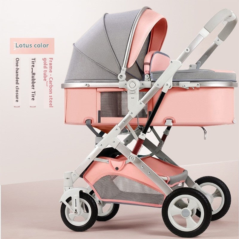 Baby Stroller Easy Sit And Lie Reclining Lightweight Design