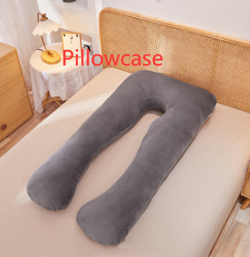 Multifunctional Pure Cotton U-Shaped Maternity Pillow Removable Washable Cover