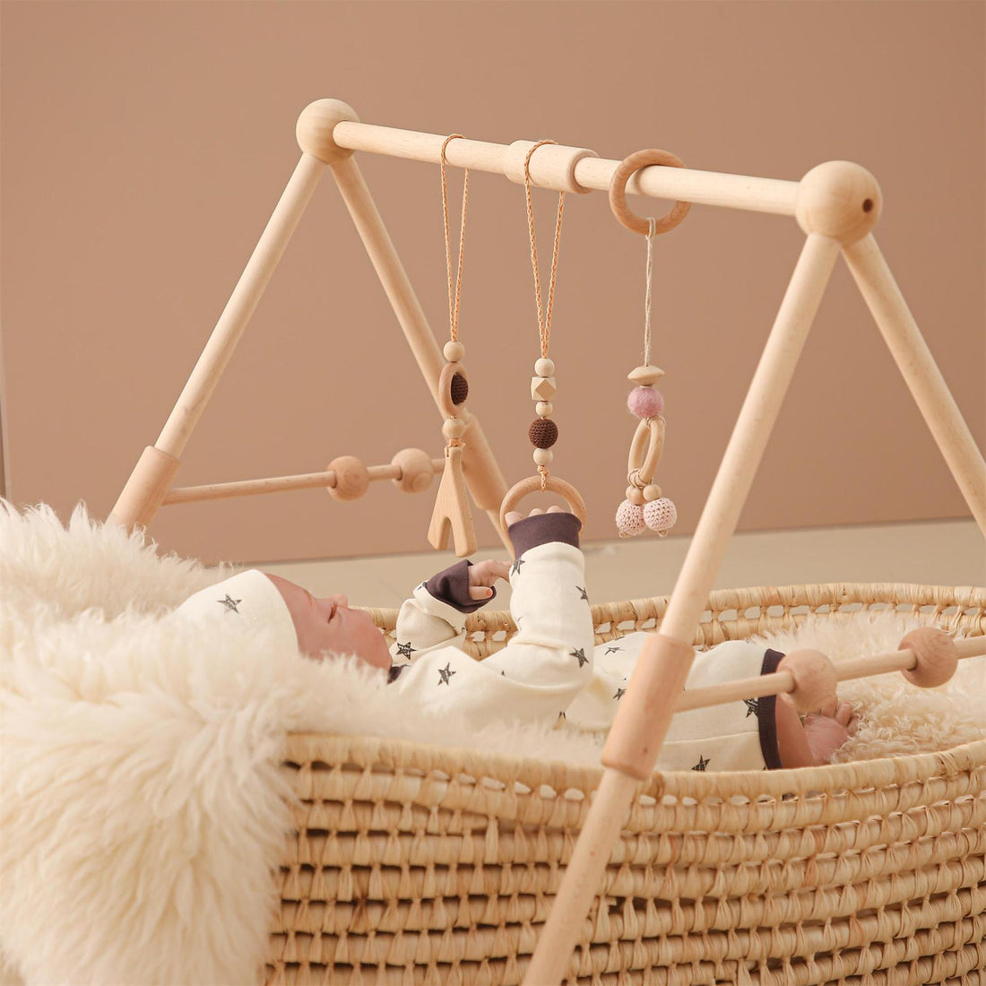 Newborn Baby Crib Fitness Activity Rack