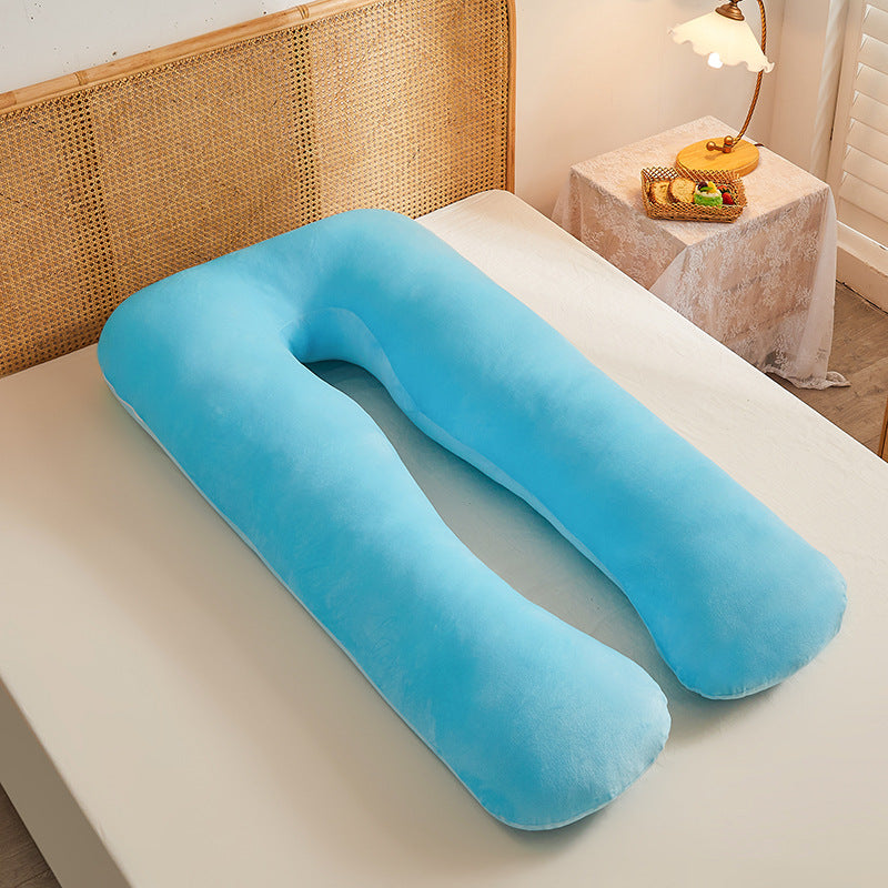 Multifunctional Pure Cotton U-Shaped Maternity Pillow Removable Washable Cover