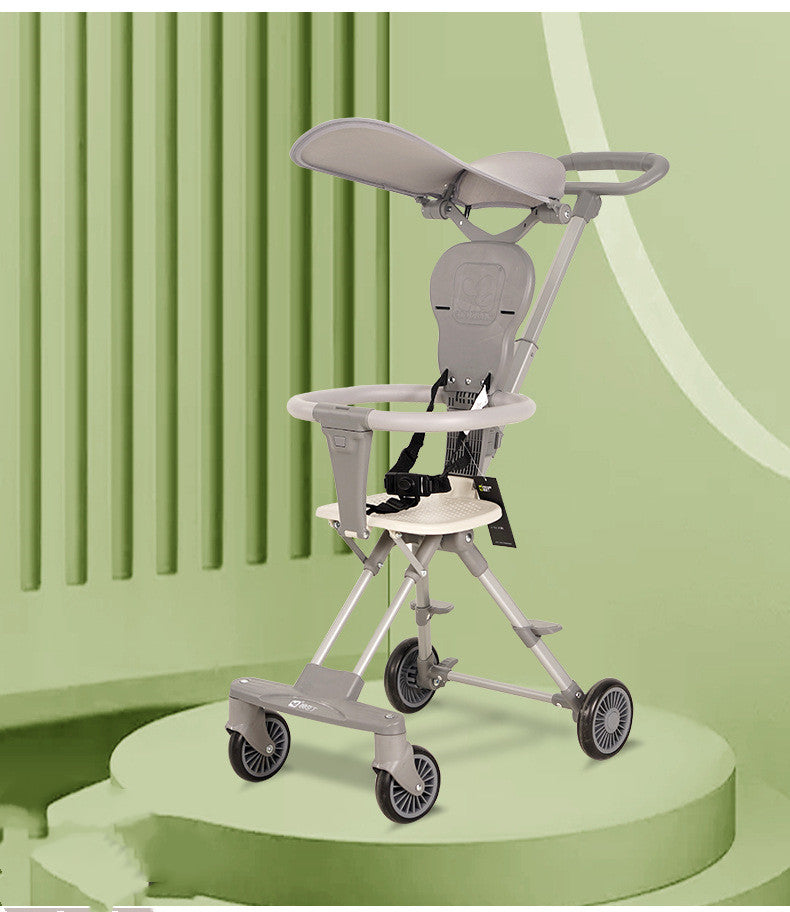Lightweight Foldable Two Way Baby Stroller for Travel Use