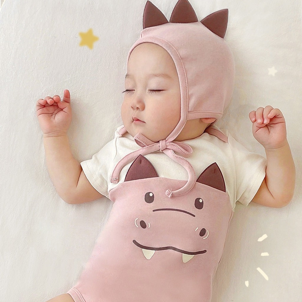 Color Matching Baby Romper Set Cute Jumpsuit