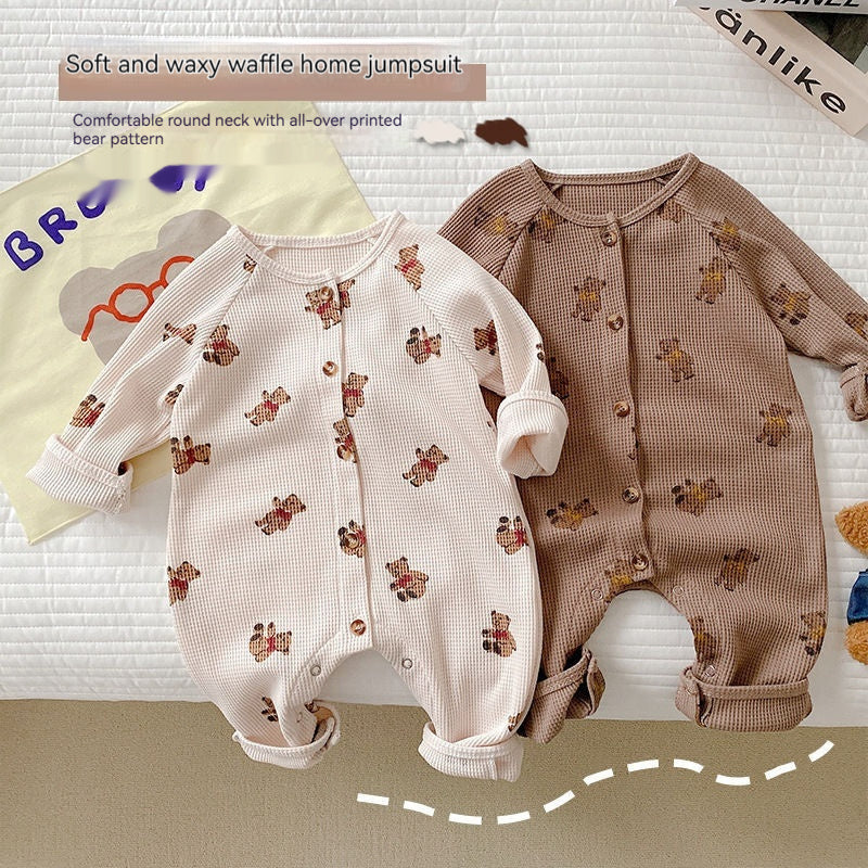 Baby Western Style One-Piece Romper Comfortable Pajamas