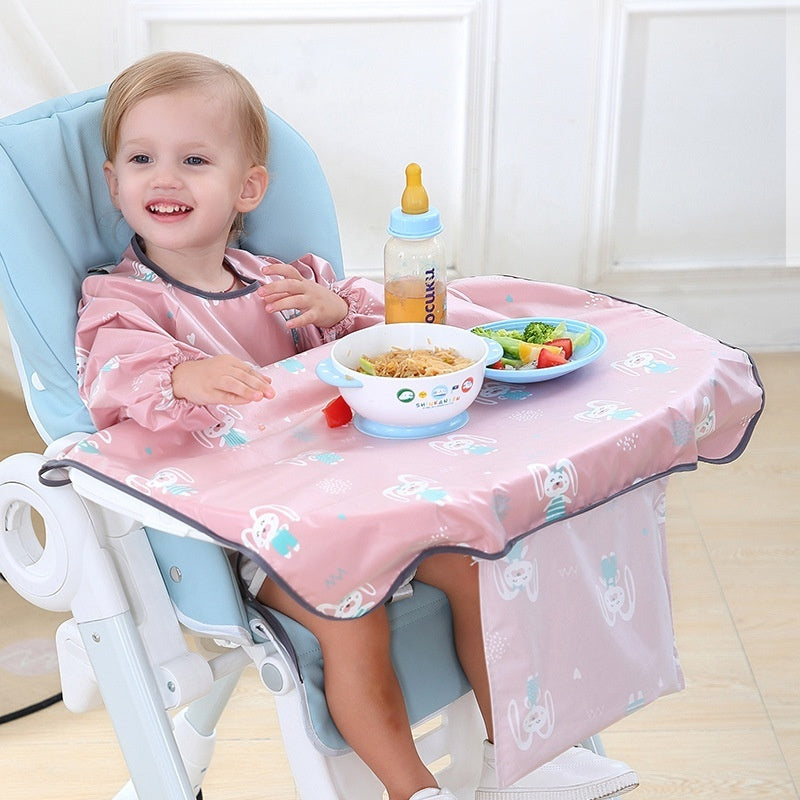 Baby Feeding Bib Cover Anti-Dirty Dining Chair Protective Gown