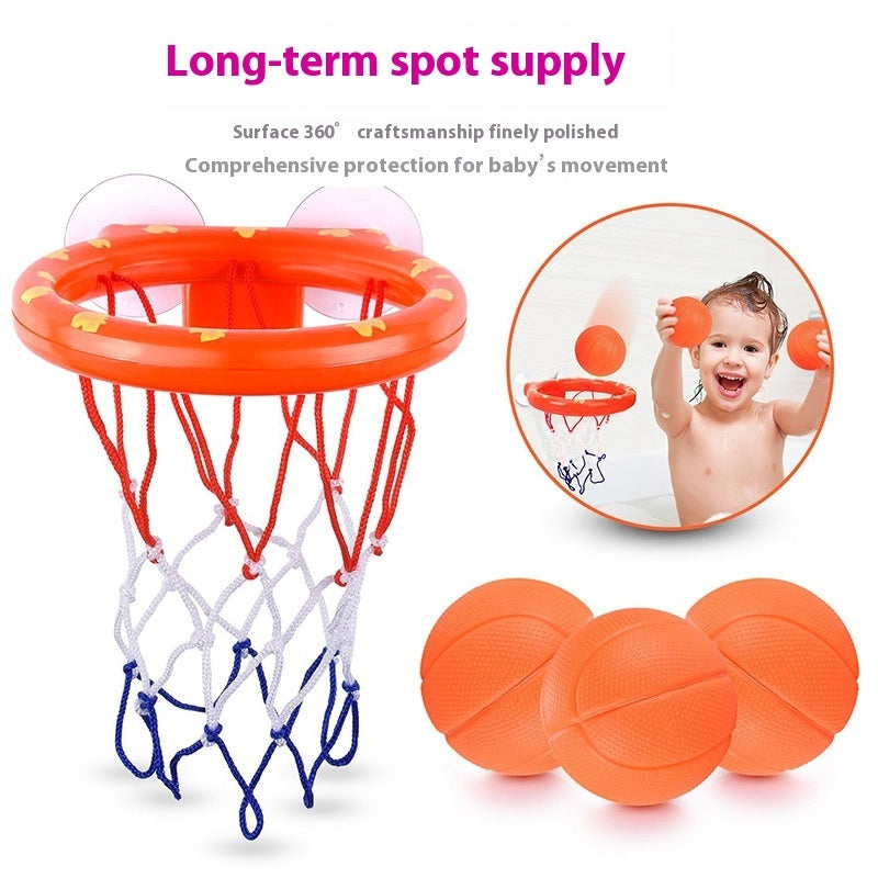 Baby Bath Basketball Stand Water Play Bathroom Toy Set
