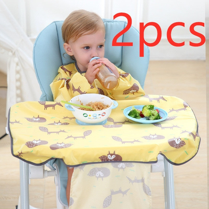 Baby Feeding Bib Cover Anti-Dirty Dining Chair Protective Gown