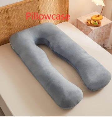 Multifunctional Pure Cotton U-Shaped Maternity Pillow Removable Washable Cover