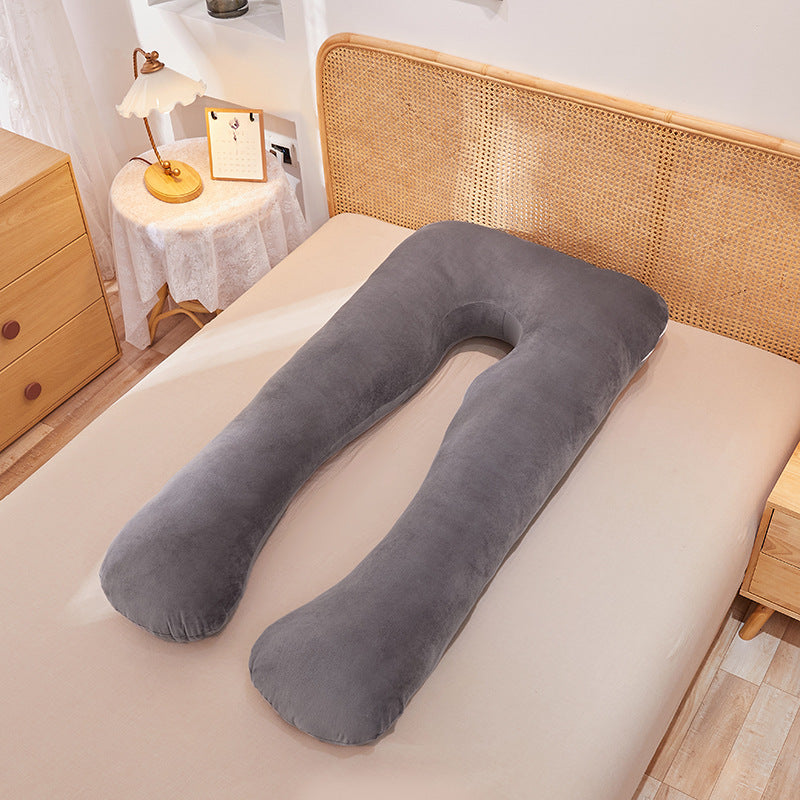 Multifunctional Pure Cotton U-Shaped Maternity Pillow Removable Washable Cover